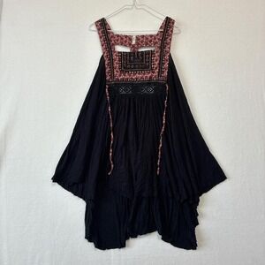 Free People  BoHo Sleeveless Jumper Short Dress size med.